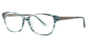 Easyclip Eyeglasses EC562 Teal & Grey Marbled/Matt Steel/60