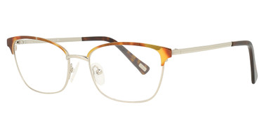 New Millennium Eyewear Eyeglasses DASH BRN/SILVER