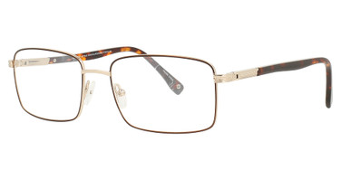 Haggar Eyeglasses HFT548 Chocolate/Gold/6