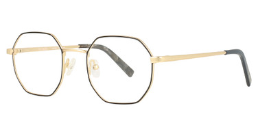 Flower Eyeglasses FLR6032 Satin Black/Classic Gold/001