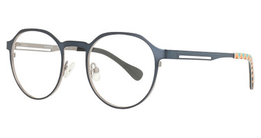 Hurley Eyeglasses HMO121 Semi Matte Navy / Shiny Gun/414