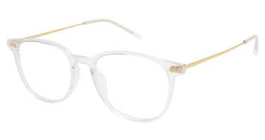 TLG Eyeglasses NU057 CRYSTAL / GOLD/C01