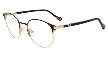 Yalea Eyeglasses VYA041 Black/Gold