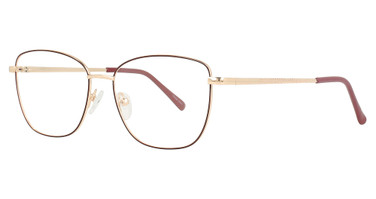 Enhance Eyeglasses 4317 Burgundy/Gold