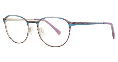 Paradox Eyeglasses P5085 Striped Multicolor & Fuchsia Tortoise/80