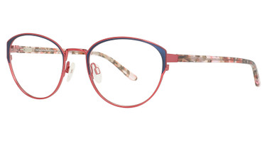Easyclip Eyeglasses EC603 Satin Blue & Shiny Red / Red Tortoise/30