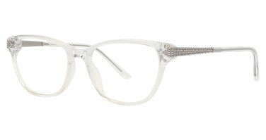 Easyclip Eyeglasses EC584 Crystal/Crystal & Steel/70