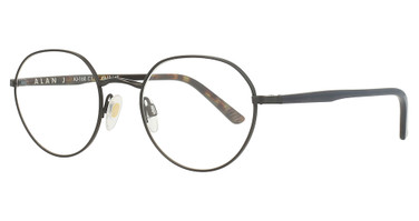 Alan J Eyeglasses AJ-168 Black / Midnight Tortoise/1