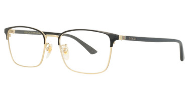 Gucci Eyeglasses GG1124OA BLACK-BLACK-TRANSPARENT/001