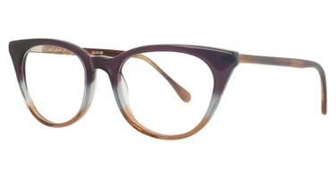 Alan J Eyeglasses AJ-516 Sunset / Redwood/1