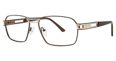Times Square Eyeglasses MACHO BROWN/GOLD