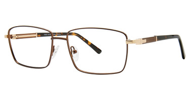 Times Square Eyeglasses CHAMP BROWN-GOLD
