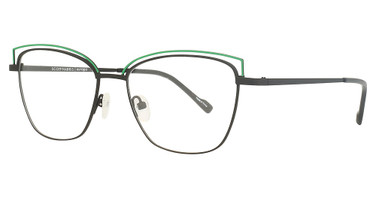 Scott Harris Eyeglasses Scott Harris 832 Black / Emerald/1