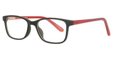 Jelly Bean Eyeglasses JB182 Matte Black/Red/3