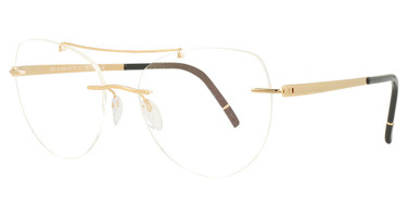 Silhouette Eyeglasses 5564 Aviator Pure Gold/7520