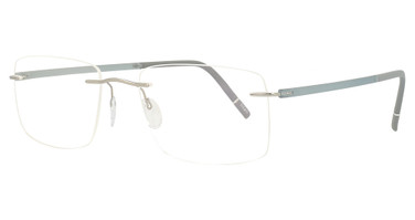 Silhouette Eyeglasses 5567 rectangle Titanium Grey/7310