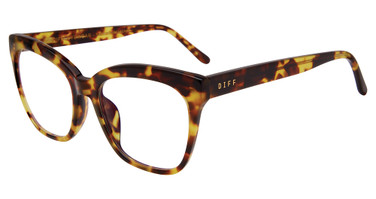 DIFF Eyeglasses VDFWNST Amber Tortoise 05GC