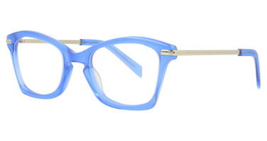 ILLA Eyeglasses Ilaria B027G BLUE CORNFLOWER MILKY