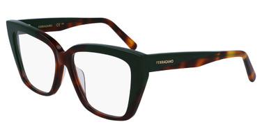 Ferragamo SF2939N TORTOISE/DARK GREEN/220