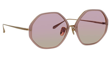 Linda Farrow Eyeglasses LFLC901S ALONA LILAC/LIGHT GOLD/LILAC GRAD/025