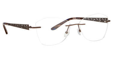 Totally Rimless Eyeglasses Adeena 376 MOCHA/MOC
