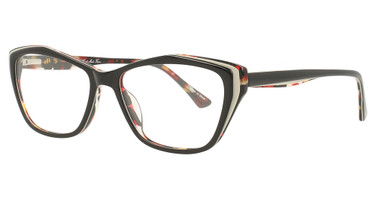 Divaldi Eyeglasses DVO8259 BLACK INSIDE DEMI BURGUNDY/90