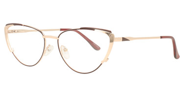 Enhance Eyeglasses 4494 Burgundy/Gold