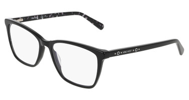 Nine West Eyeglasses NW5205BL SOLID BLACK/001