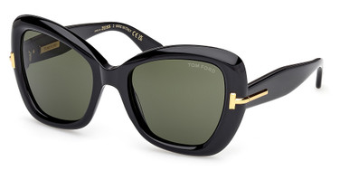 Tom Ford Eyeglasses FT1279 shiny black / green/01N