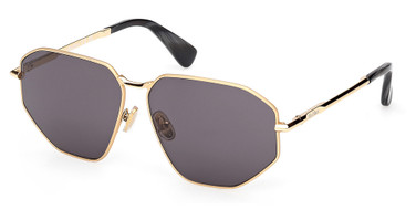 MaxMara Eyeglasses MM0143 shiny deep gold / smoke/30A