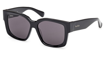 MaxMara Eyeglasses MM0145 shiny black / smoke/01A