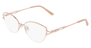 Marchon NYC Eyeglasses TRES JOLIE 213 ROSE GOLD/770