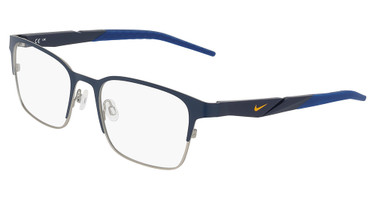 Nike Eyeglasses NIKE 8185 MATTE MIDNIGHT NAVY/SILVER/410