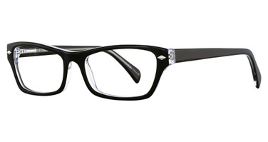 Elan Collection Eyeglasses 3005 Black/Crystal