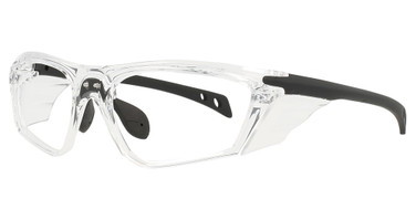 Hudson Optical Eyeglasses H6P Clear with Black (CLEAR SS)/CLR