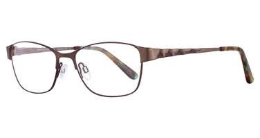 Easyclip Eyeglasses EC386 Satin Dark Brown/10