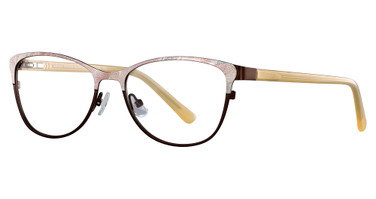 Easyclip Eyeglasses EC414 Satin Brown & Beige/10