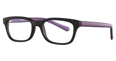 Gotham Eyeglasses 227 Matte Black/Purple
