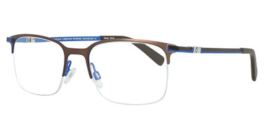 Easyclip Eyeglasses EC481 Matt Dark Brown & Blue/10