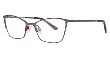 Takumi Eyeglasses TK1106 Satin Dark Red & Steel Blue/35