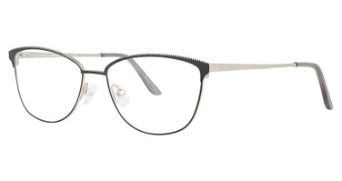 Cote d Azur Eyeglasses CDA 283 Black/Silver/1