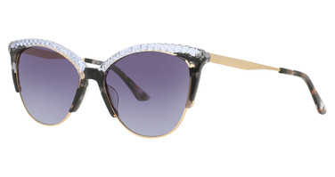Divaldi Eyeglasses DV0137 Demi Brown & Light Blue & Gold/10