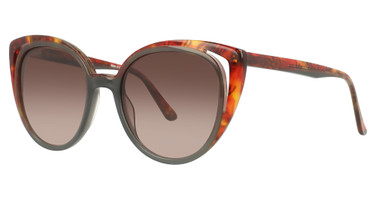 Divaldi Eyeglasses DV0139 Orange & Red Marbled & Black/40