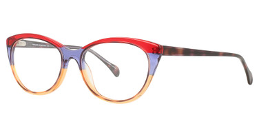 Paradox Eyeglasses P5076 Red & Blue & Orange Crystal/30