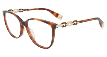 Furla Eyeglasses VFU541S Brrown Havana 0752