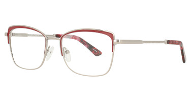 Scott & Zelda Eyeglasses 7474 Burgundy/Silver
