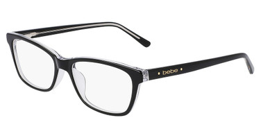 Bebe Eyeglasses BB5199 JET CRYSTAL/001