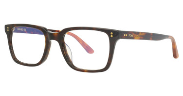 TOMS Eyeglasses BRIGG 52 RX-BRIGG 201 DARK TORTOISE/HONEY TORT