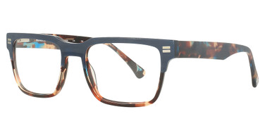 Hurley Eyeglasses HMO104 Matte Navy Wood Grain-Shiny Demi Blue Tort/415