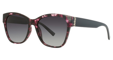 INVU Eyeglasses INVU-254 Purple Demi / Gunmetal / Black/3
